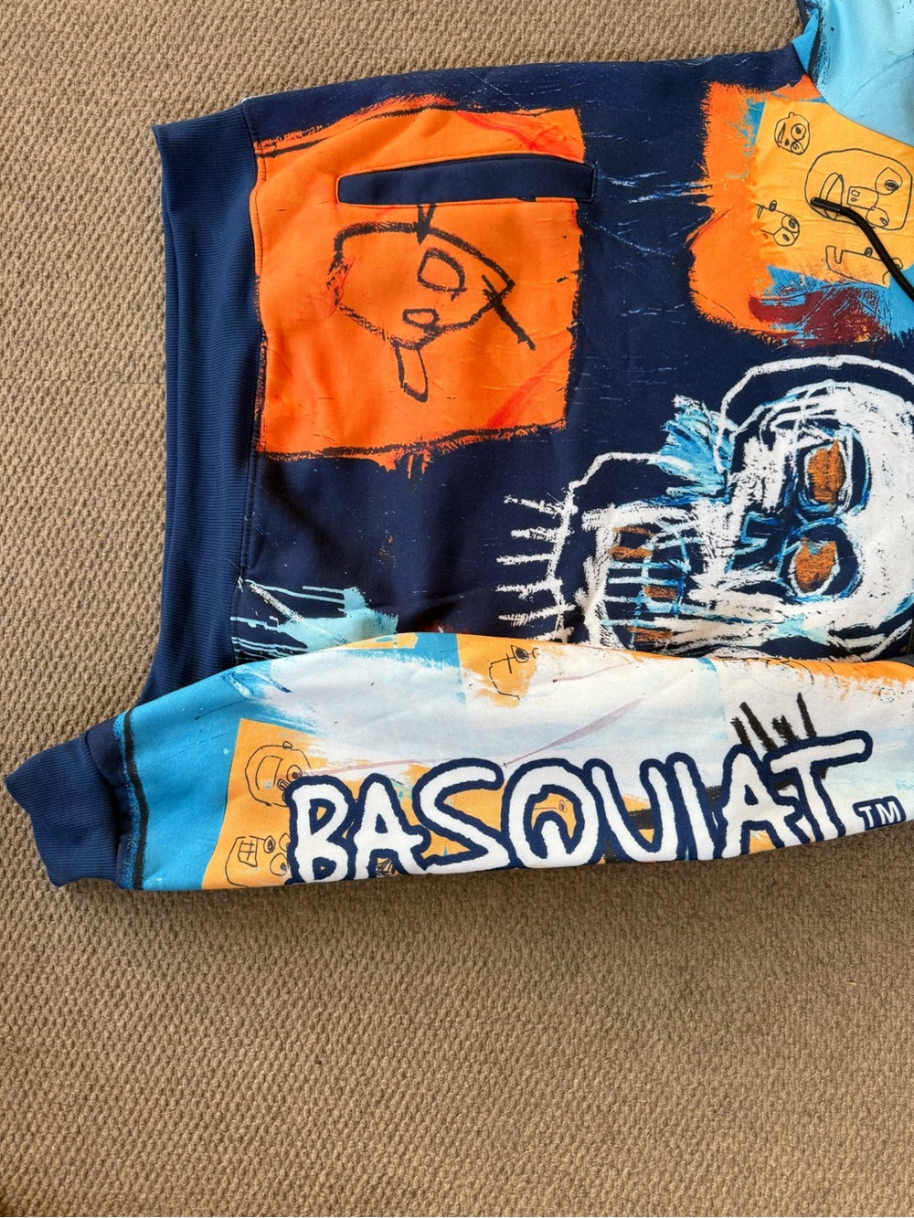 Jean-Michel Basquiat X Members Only All Over Print Graphic Sweatshirt Size Small - Picture 7 of 8